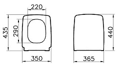 Vitra Крышка-сиденье Metropole 90-003-009 с микролифтом – фотография-4