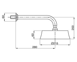 Cezares Верхний душ "CZR-TDD2-03/24" – фотография-2