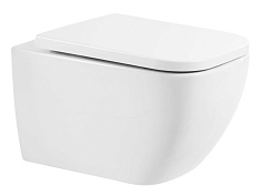 BelBagno Унитаз подвесной Alpina BB10100CHR/SC безободковый с сиденьем