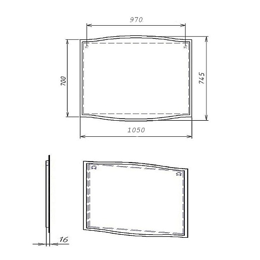 Alvaro Banos Зеркало Carino 120, с LED подсветкой – картинка-3