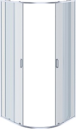 Aquatek Душевой уголок Ария 100x100 AQ ARI RO 10020CH профиль хром стекло прозрачное – фотография-2