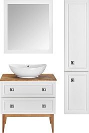 ASB-Woodline Зеркало Каталина 80 white – фотография-7