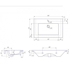 СанТа Мебель для ванной Венера 85 бежевый дуб – фотография-4