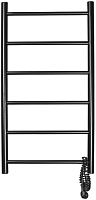 Domoterm Полотенцесушитель электрический Классик DMT 109-6 40x81 ЧРН EK R черный