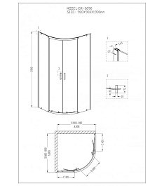 Grossman  Душевой уголок Classic GR-0090 – фотография-6