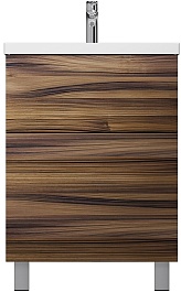 Am.Pm Тумба с раковиной Gem 60 орех – фотография-1