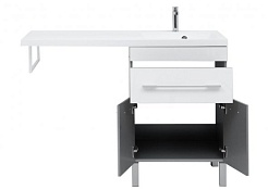 Aquanet Тумба с раковиной Верона 120 R напольная белая – фотография-7