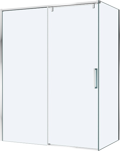 BelBagno Душевой уголок Soft Close-1 SOFT_CLOSE-1-AH-1-150/100-C-Cr 150x100 профиль хром стекло прозрачное – фото-1