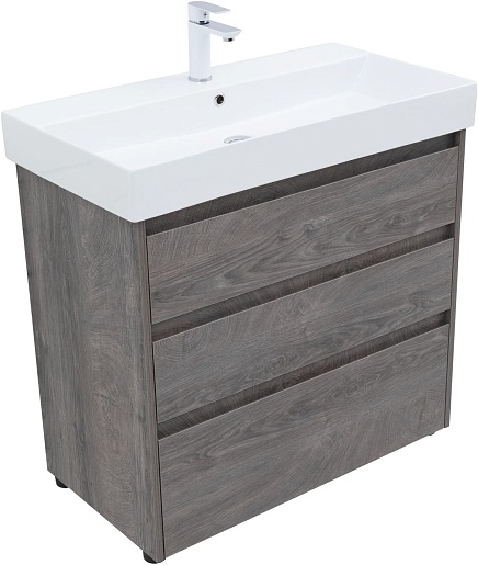 Aquanet Мебель для ванной Nova Lite 85 дуб рошелье – картинка-3