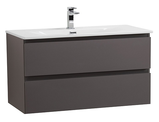 BelBagno Тумба с раковиной Kraft 90 подвесная Темно-Серый матовый с раковиной BB-8099-90 – фото-1