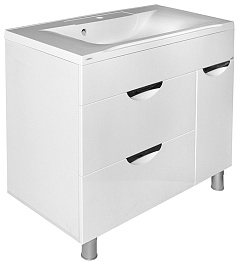 Mixline Тумба с раковиной Этьен 90 с б/к – фотография-1