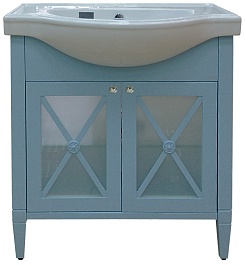 Misty Мебель для ванной Анна 80 голубая – фотография-5