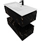 Cezares Тумба с раковиной Slider 100 с 2 ящиками подвесная чёрный фьюжн – картинка-38