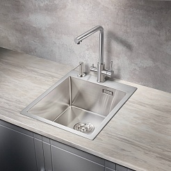 Milacio Мойка кухонная Denia 41 Steel нержавеющая сталь – фотография-4