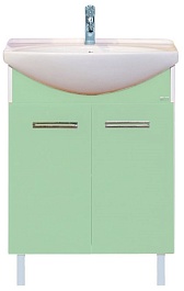 Misty Тумба для умывальника Джулия 65 салатовая – фотография-1