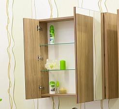 Sanflor Мебель для ванной Ларго 2 80 R вяз швейцарский – фотография-3