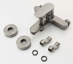 Aquatek Смеситель для ванны с душем Ника AQ1840BGM оружейная сталь – фотография-2