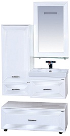 Misty Тумба подкатная Европа 90 белая с доводчиками – фотография-4