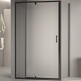 RGW Душевой уголок Passage PA-078B (PA-008B + Z-050-2B) 110x110 профиль черный стекло прозрачное