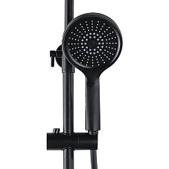 Azario Душевая стойка Arizona Round AZ-20BR черная – фотография-6