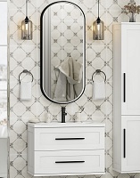 Misty Мебель для ванной Модерн 80 подвесная белая