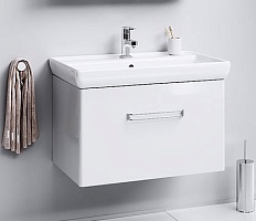 Aqwella Тумба с раковиной Нео 80 подвесная