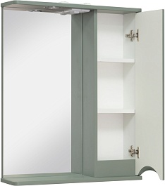 Runo Зеркальный шкаф Афина 60 R цемент – фотография-2