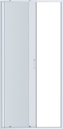 Aquatek Душевая дверь в нишу Ария 120x200 AQ ARI RA 12020CH профиль хром стекло прозрачное – фотография-2