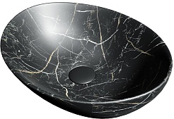 Teymi Раковина накладная Lori 41 T50496 черный мрамор – фотография-2