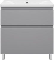 Misty Тумба с раковиной Лаки 80 серая