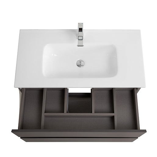 BelBagno Тумба с раковиной Kraft 90 подвесная Темно-Серый матовый с раковиной BB900ETL – картинка-9