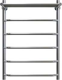 Aringa Полотенцесушитель водяной Римини 80x50 AR03024CH с полкой хром – фотография-1