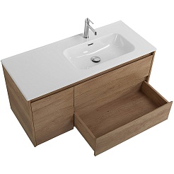 BelBagno Мебель для ванной Kraft 100 R подвесная Rovere Nebrasca Nature – фотография-9