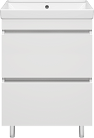 Misty Тумба под раковину Енисей 60 2 ящика белая