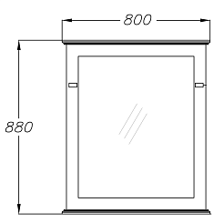 Comforty Мебель для ванной Палермо 80 белая матовая – фотография-10