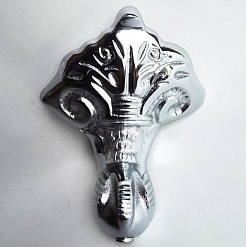 Фэма Чугунная ванна "Gracia Nero", ножки хром, черный глянец – фотография-2