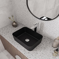 Teymi Накладная мебельная раковина Helmi Mini 40 чёрный матовый T50288 – фотография-8