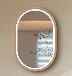 Esbano Зеркало со встроенной подсветкой ES-3310HVDG 50/90 розовое золото – фотография-1