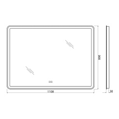 BelBagno Зеркало SPC-MAR-1100-800-LED-TCH-WARM – фотография-7