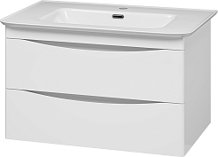 Misty Мебель для ванной Мираж 80 подвесная белая – фотография-5