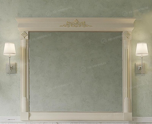 Misty Зеркало Астория Gold 120 бежевое/матовое – фото, картинка, фотография-1