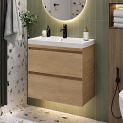 Vivon Тумба под раковину Atwood 60 подвесная дерево – фотография-4