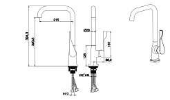 Aquatek Смеситель для кухни AQ1083CR хром – фотография-4