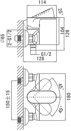D&K Смеситель "Durer Bayern DA1253101" для душа – фотография-3