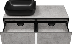 Brevita Тумба с раковиной Stone 100 бетон – фотография-4