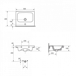 Какса-а Умывальник Colour 50 – фотография-3