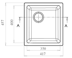 Granfest Мойка кухонная для подстольного монтажа GF-3540 Белый – фотография-3