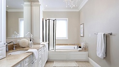 Ceruttispa Шторка на ванну Bouna 7255 профиль хром стекло матовое – фотография-14