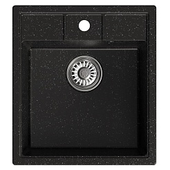 Mixline Мойка кухонная ML-GM28 черная – фотография-1