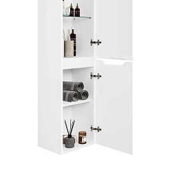 Jorno Шкаф пенал Slide 33/150 подвесной белый – фотография-5